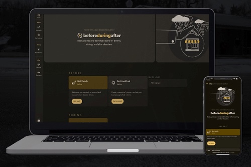 BeforeDuringAfter website screenshot
